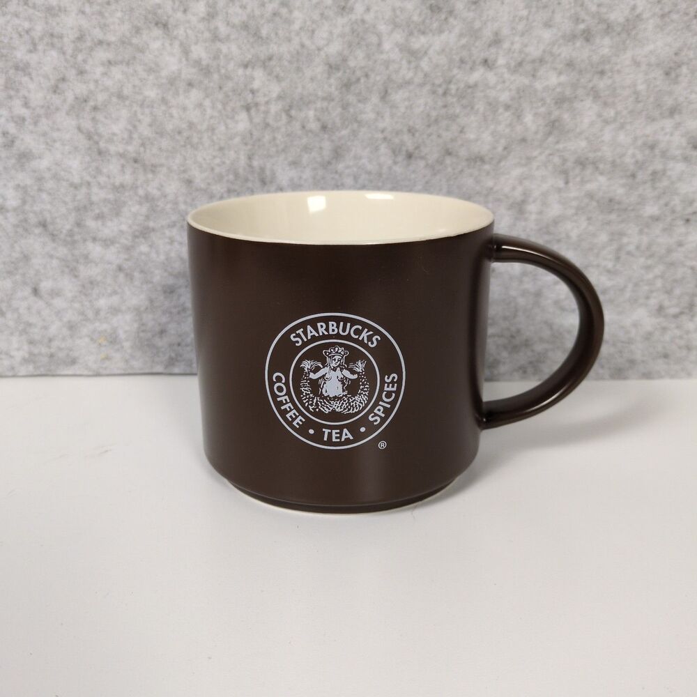 Starbucks Coffee Tea Spices Mug Brown 2014 First Store Pike Place Market Seattle